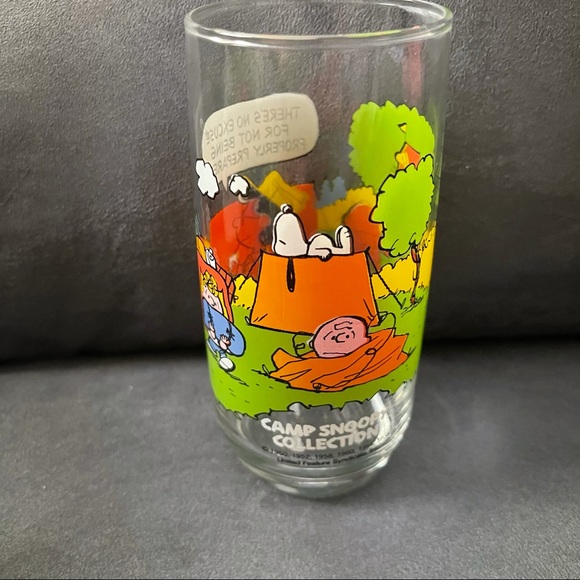 1968 McDonalds Camp Snoopy glass